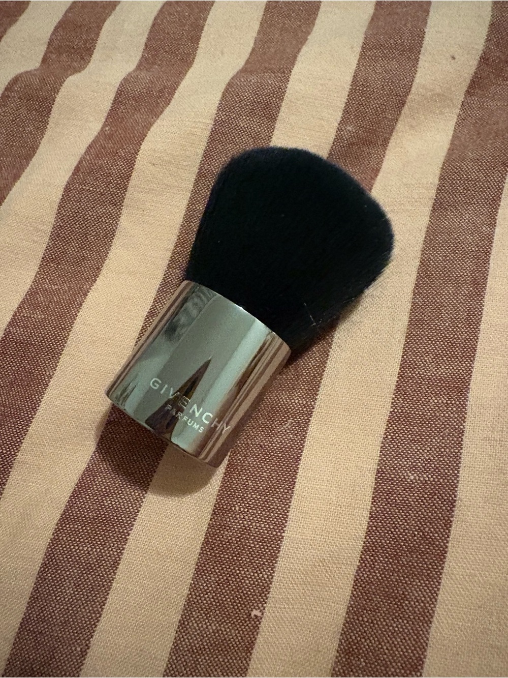 Givenchy Black Bristle Kabuki Brush with Silver Ferrule